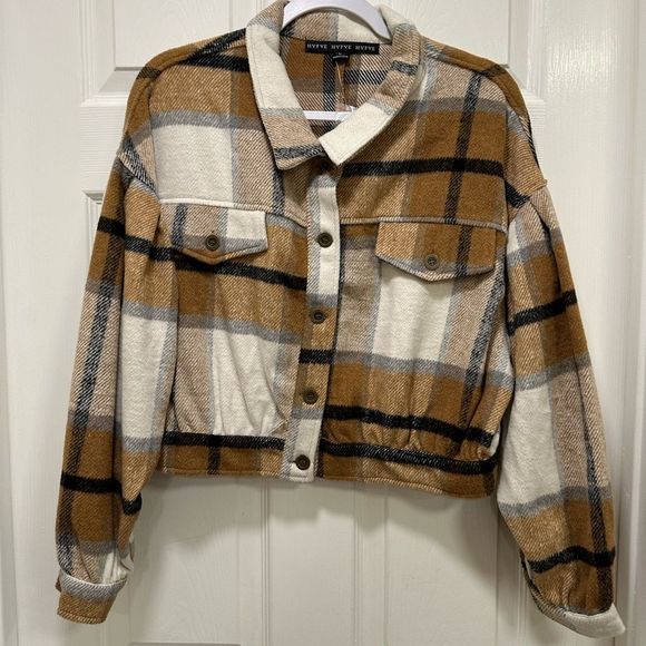 KENDRA Plaid Shacket New - Picture 2 of 10